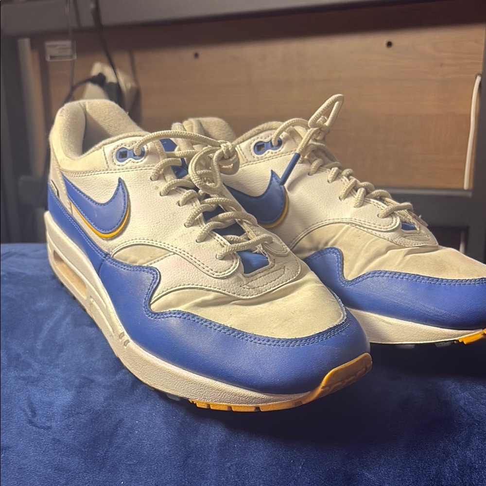 Nike Blue and Cream Sneakers